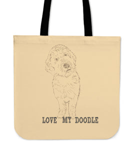 Love My Golden Doodle Tote Bag