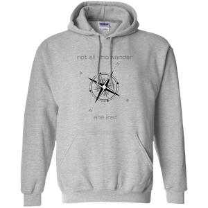 Not All Who Wander Pullover Hoodie 8 oz