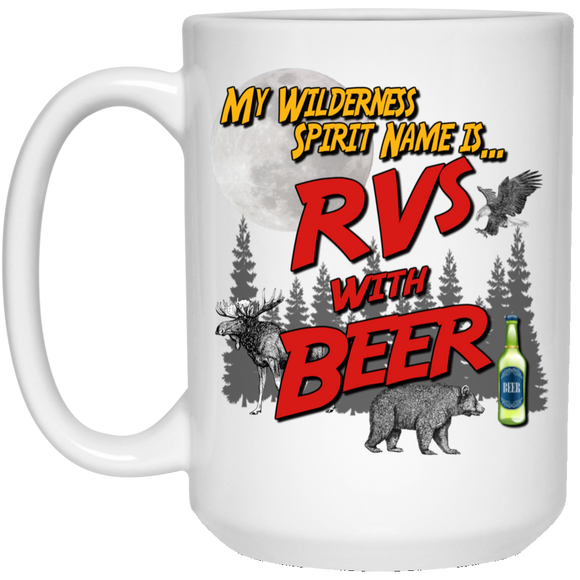 RVs with Beer 2500x3000 21504 15 oz. White Mug