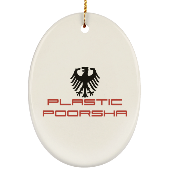 Plastic poorsha SUBORNO Ceramic Oval Ornament