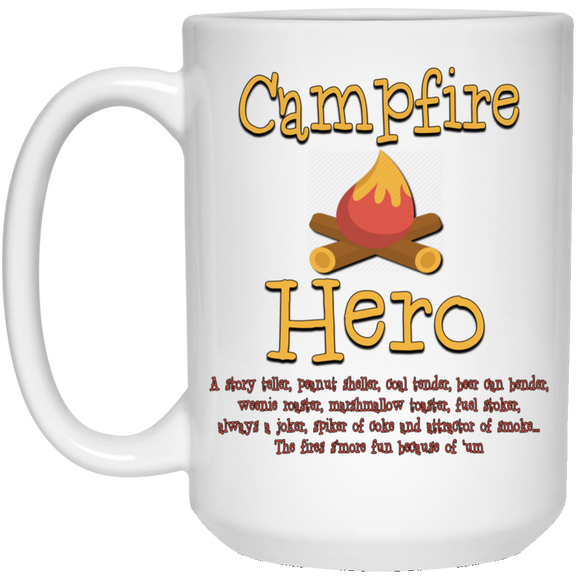 Campfire hero 21504 15 oz. White Mug