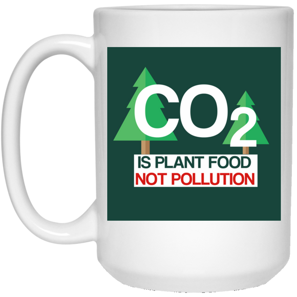 plant food co2 sticker rnd 21504 15 oz. White Mug