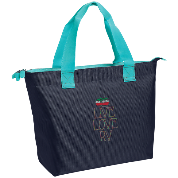Live Love Zippered Tote