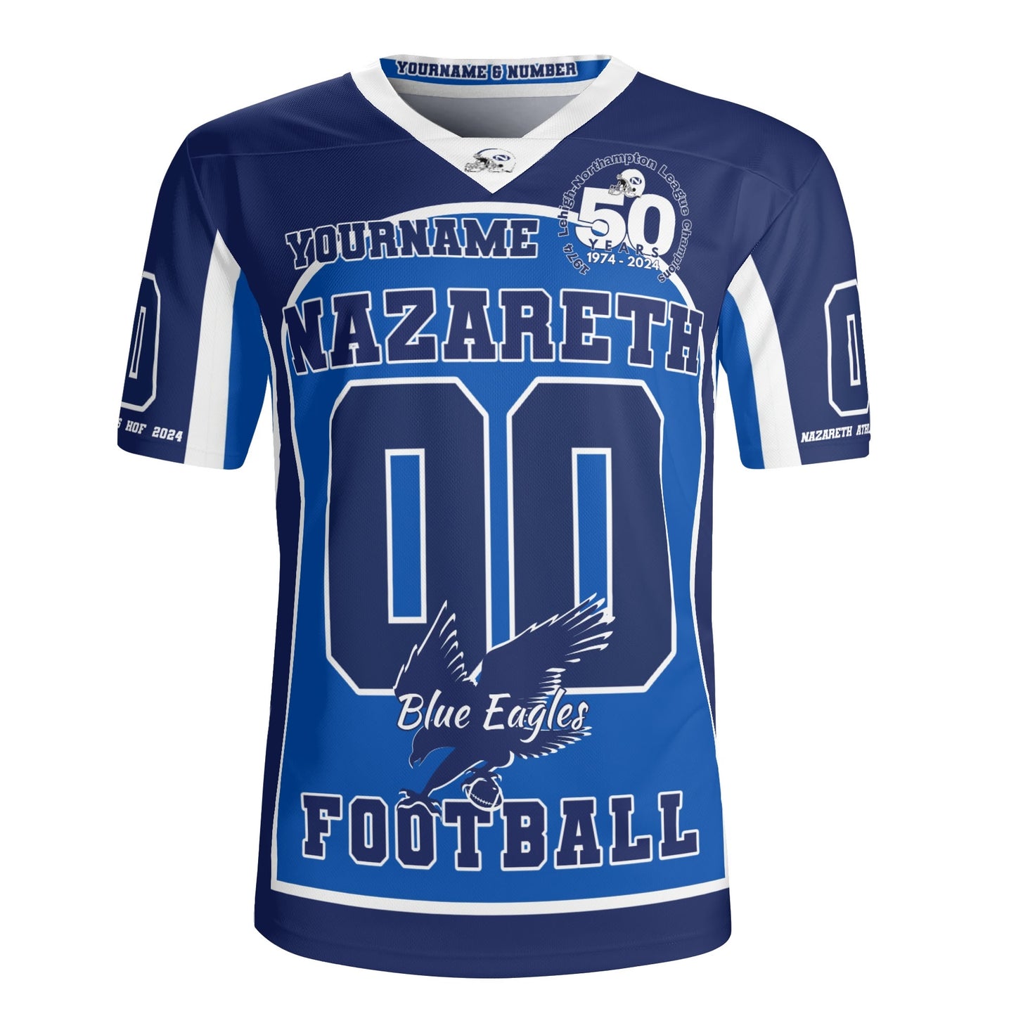 1974 Nazareth Football Champions 50th Personalized Commemorative Jersey