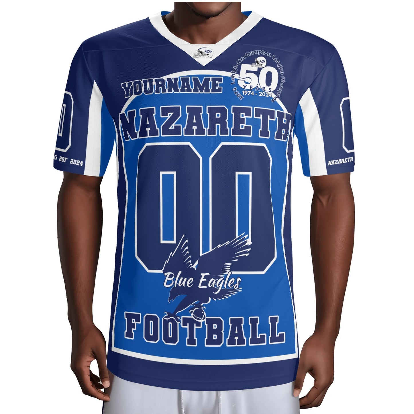 1974 Nazareth Football Champions 50th Personalized Commemorative Jersey