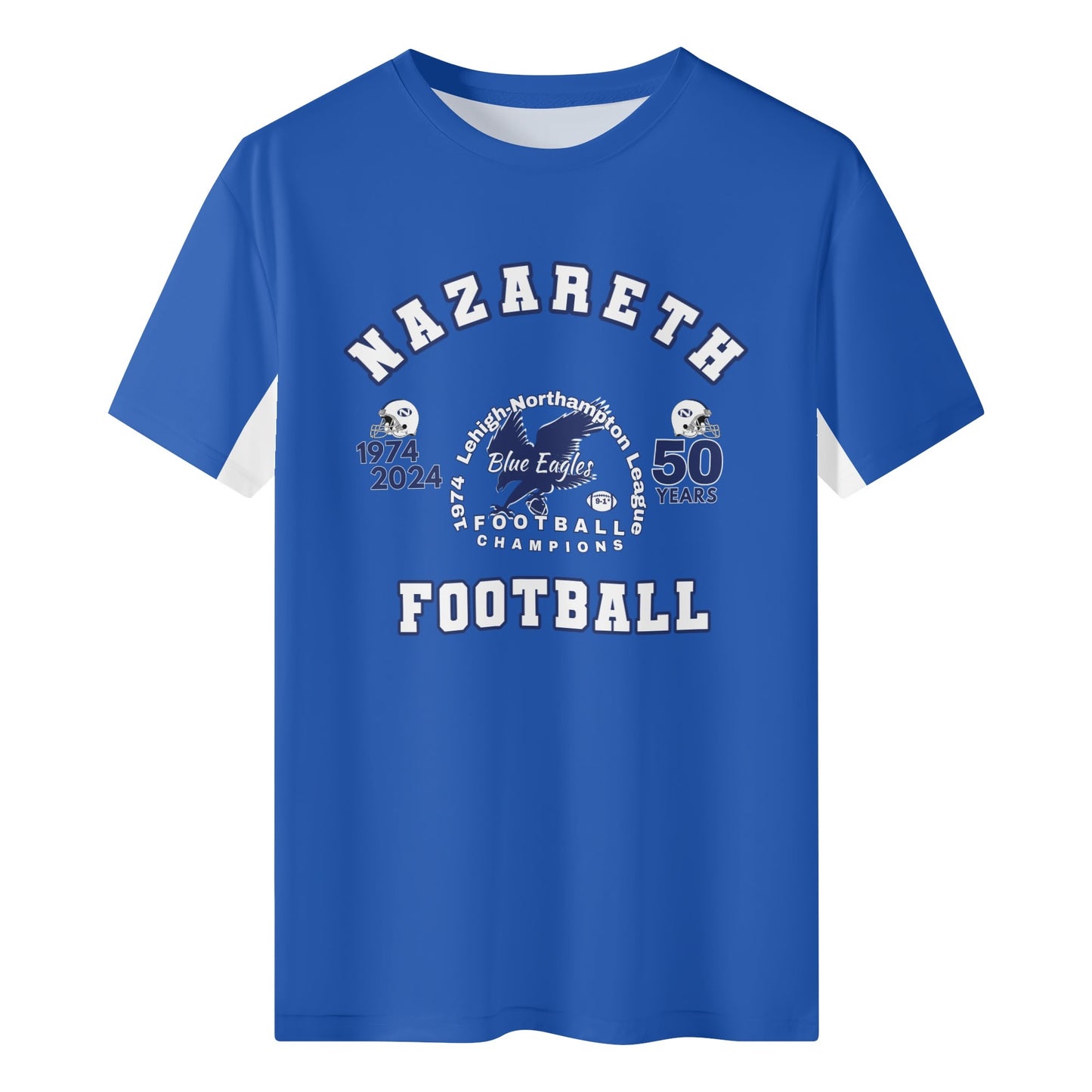 1974 Nazareth Football 50-Year/HOF Personalized Commemorative Classic T-Shirt