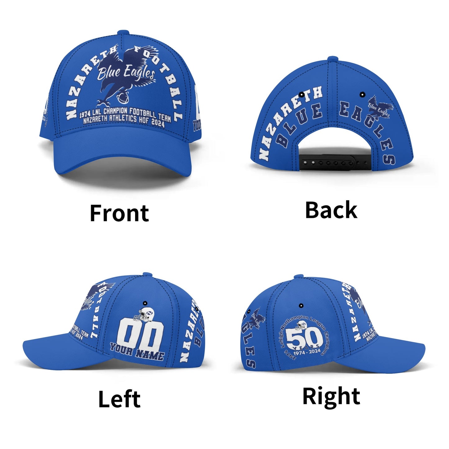 1974 Nazareth Football 50-Year Commemorative Custom Hat