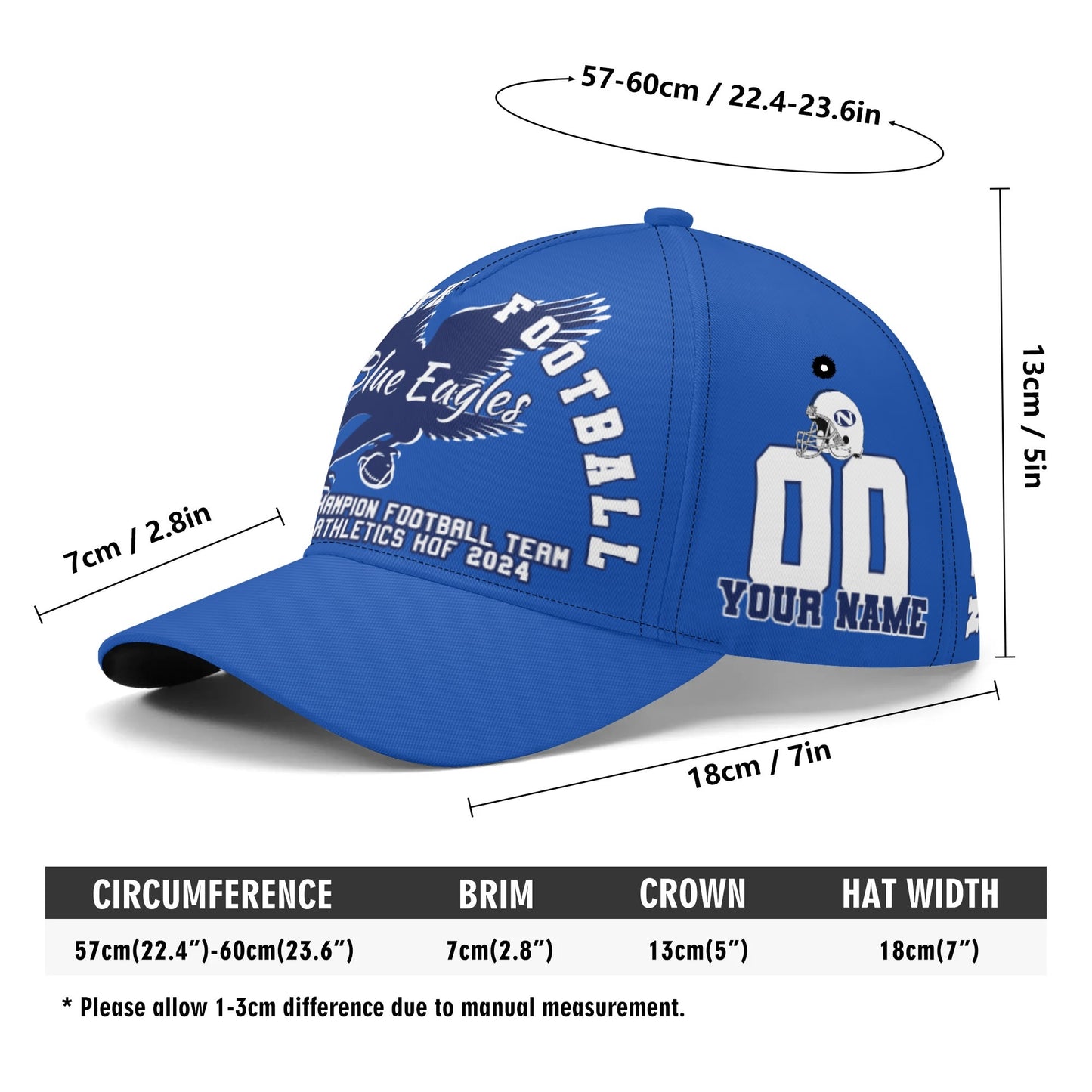 1974 Nazareth Football 50-Year Commemorative Custom Hat