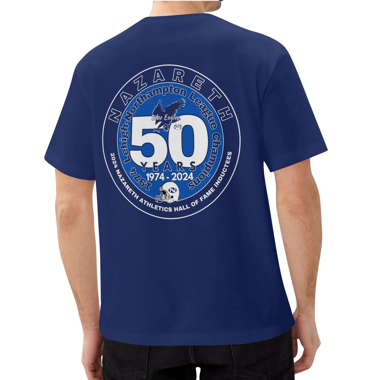 1974 Nazareth Football 50-Year/HOF Commemorative Classic T-Shirt