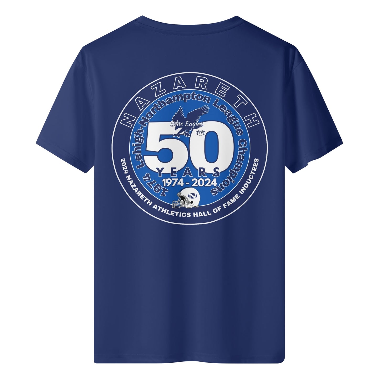 1974 Nazareth Football 50-Year/HOF Commemorative Classic T-Shirt