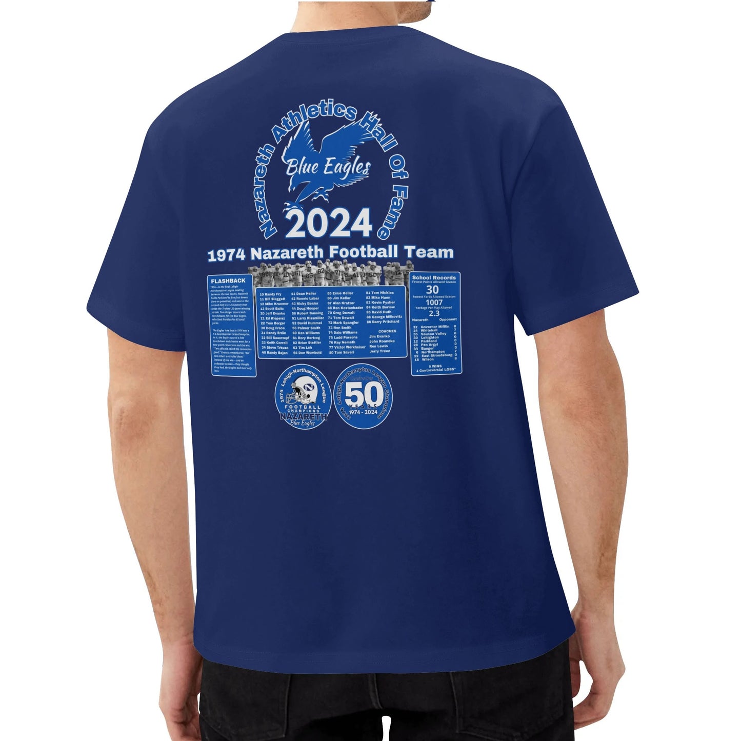 1974 Nazareth Football 2024 HOF/50 years Commemorative Classic T-Shirt