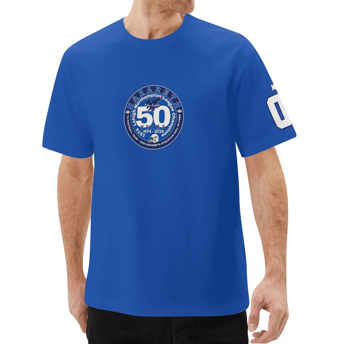 1974 Nazareth Football 50-Year/HOF Personalized Commemorative Classic T-Shirt