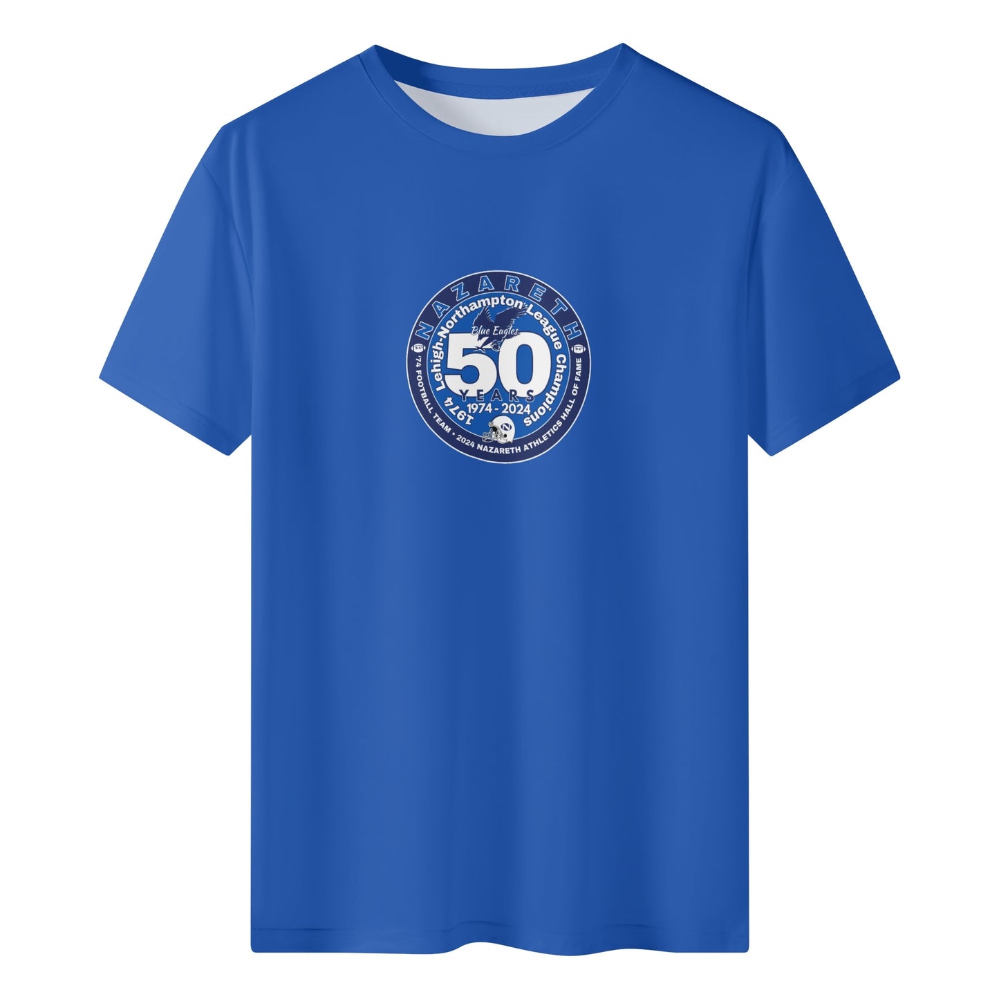 1974 Nazareth Football EAGLE 50-Year/HOF Commemorative T-Shirt