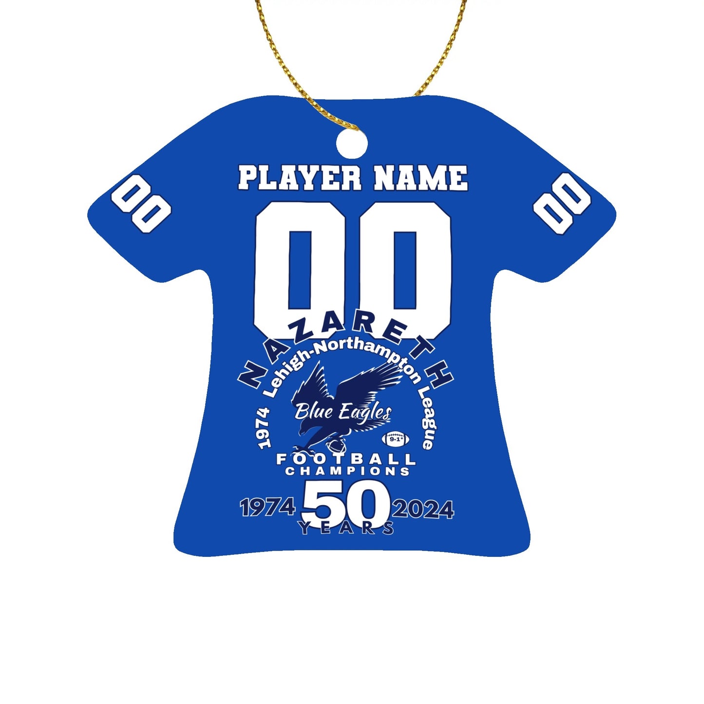 Personalized Jersey-shaped Ceramic Ornaments