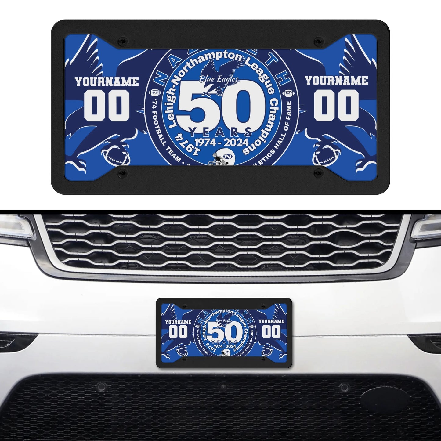 1974 Nazareth Football 50th/HOF Personalized License Plate