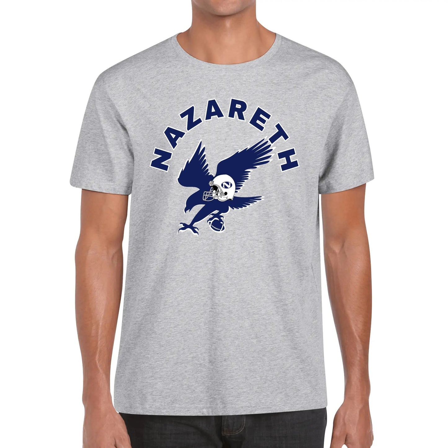 Nazareth Football personalized Mens Cotton Front & Back Printing T-Shirt