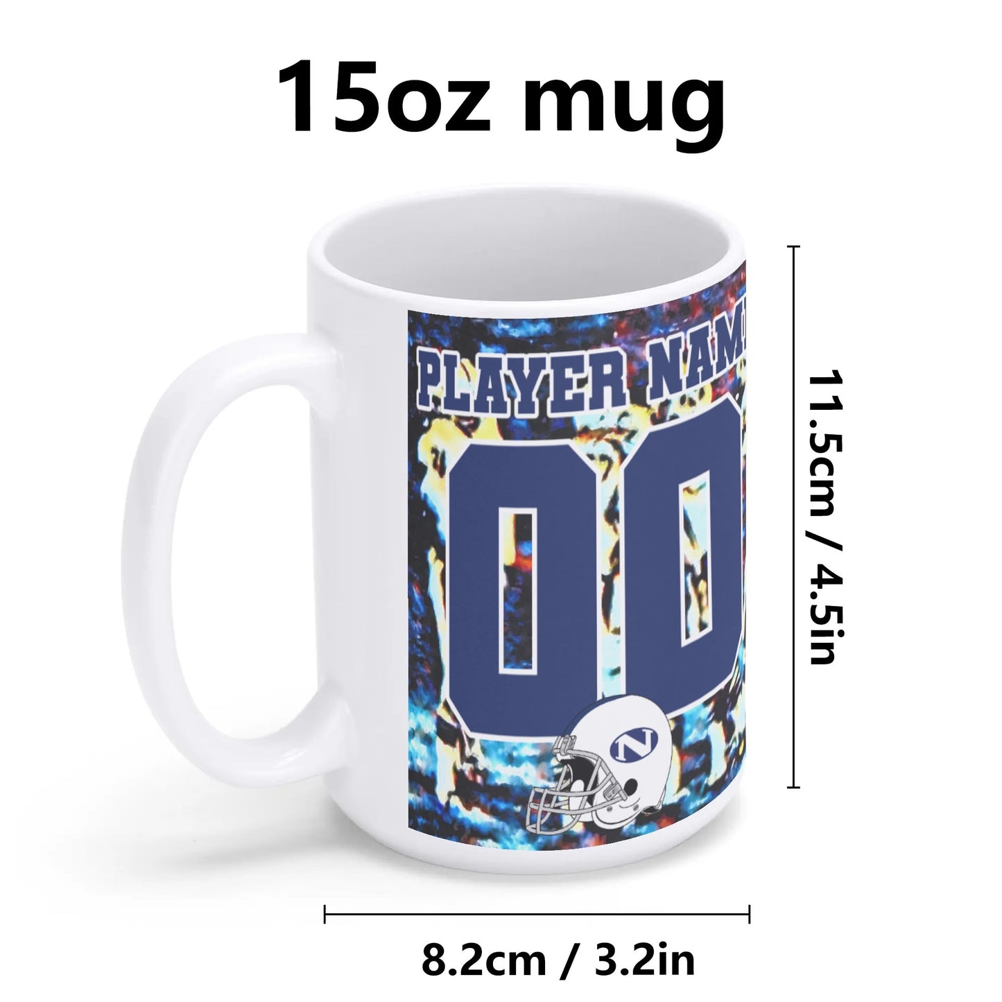 1974 Nazareth Football 50-years/HOF Personalized V2 Commemorative Mug (15 oz)