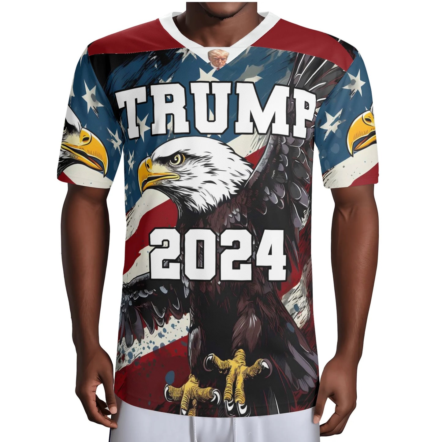 Patriotic Eagle Personalized Custom Jersey