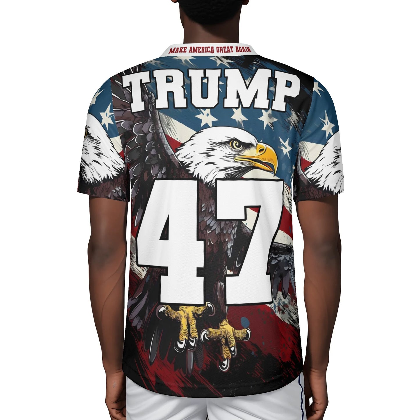 Patriotic Eagle Personalized Custom Jersey