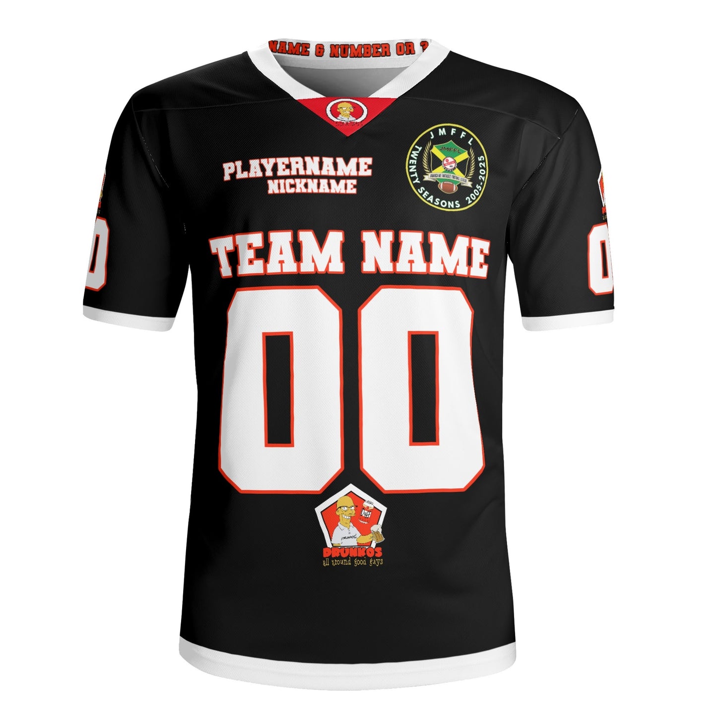 Personalized Custom Jersey with Custom Text