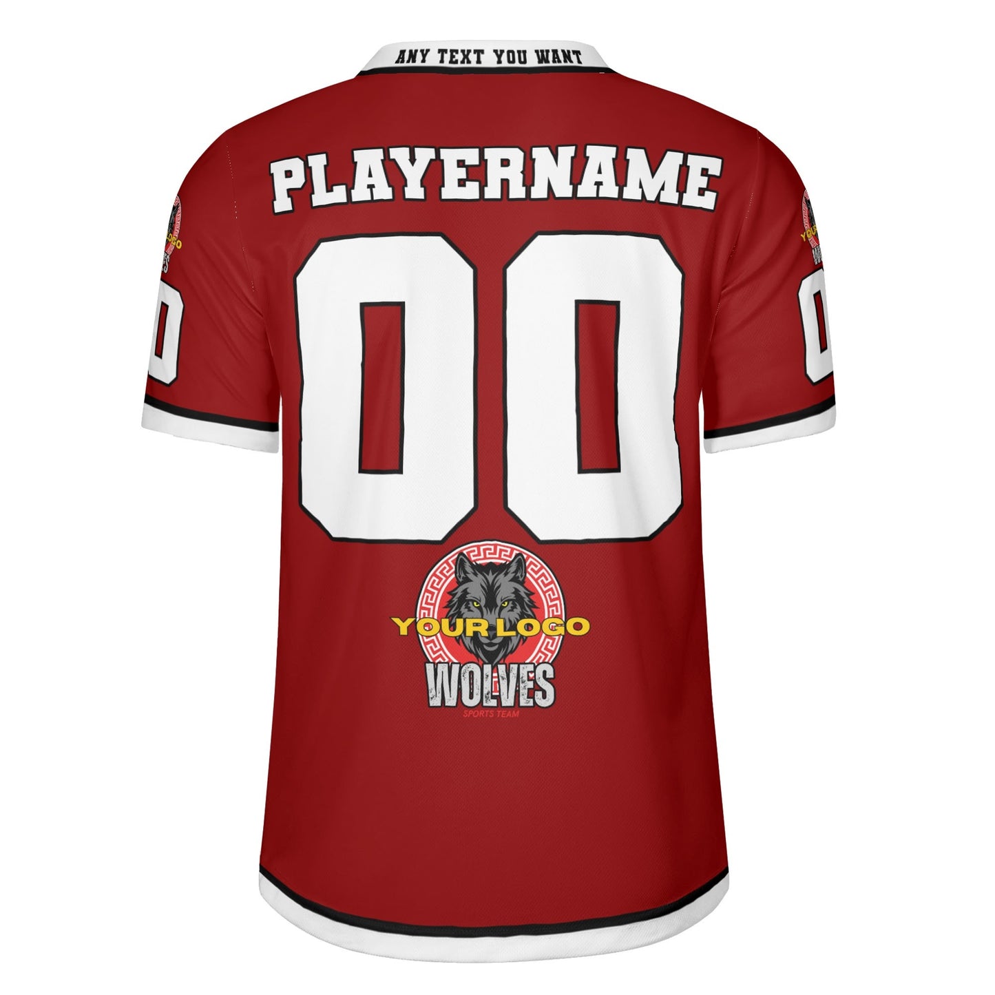 Personalized Custom Jersey with Player Photo and Black Accents