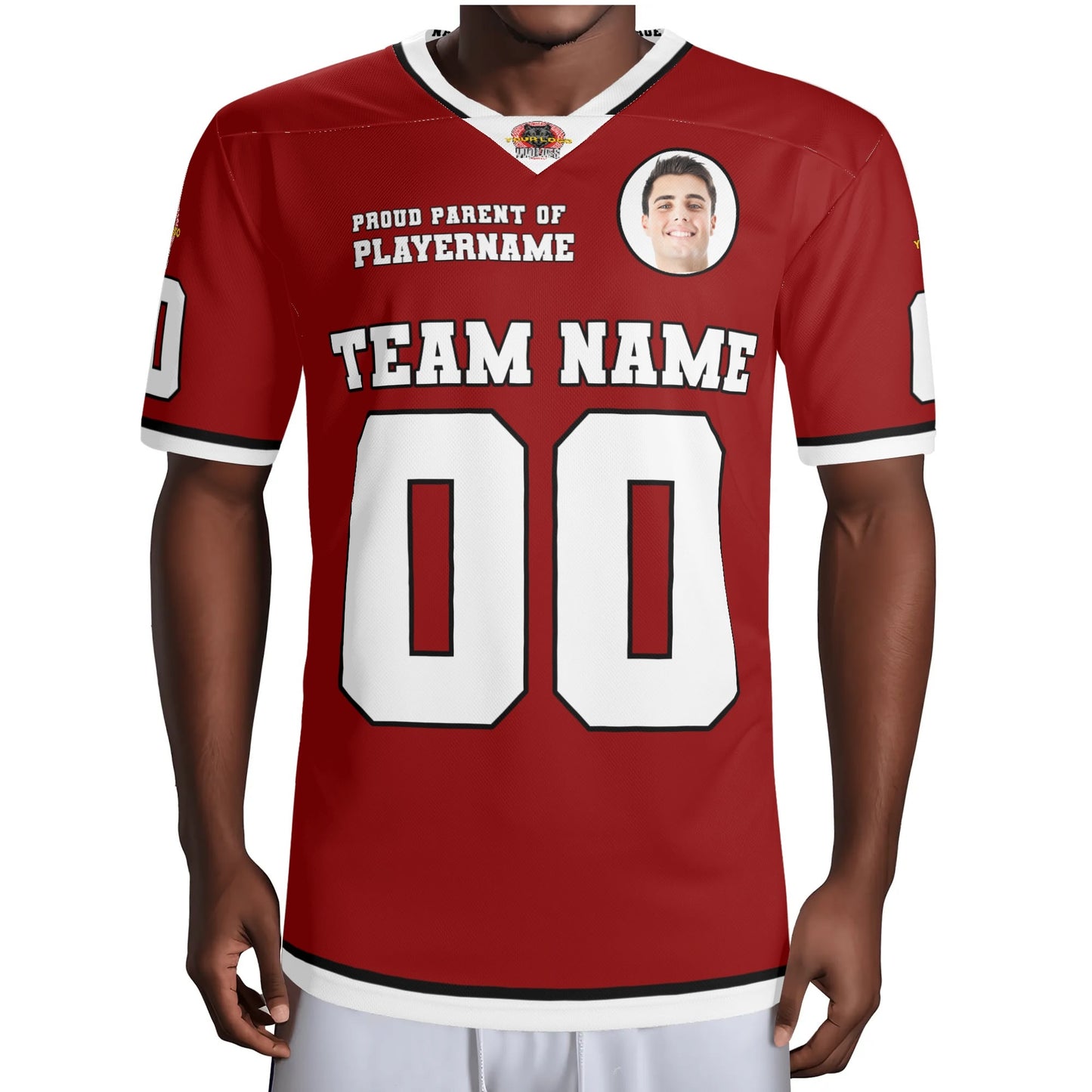 Personalized Custom Jersey with Player Photo and Black Accents