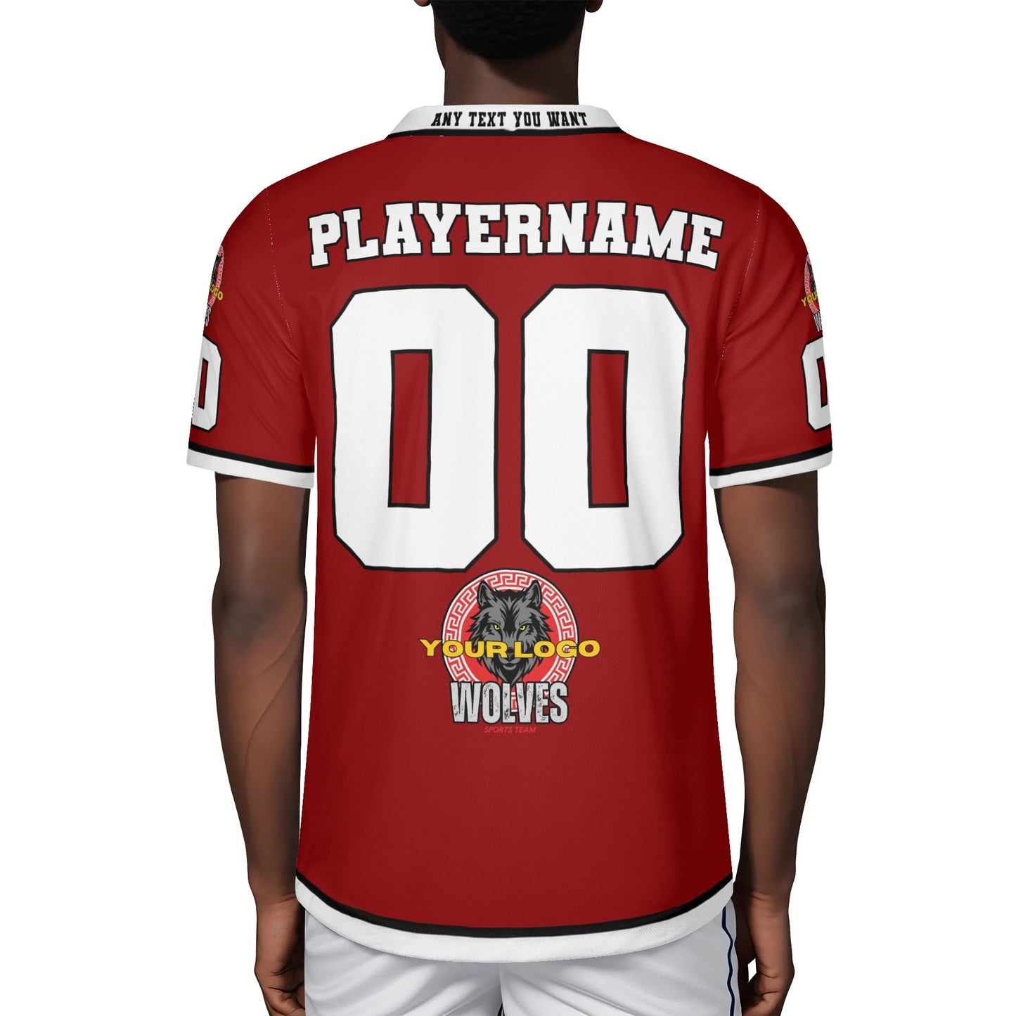 Personalized Custom Jersey with Player Photo and Black Accents