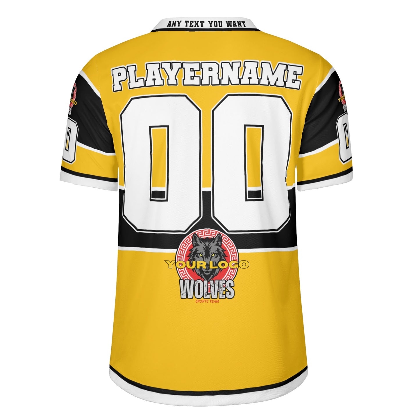 Personalized Custom Parent Jersey with Player Photo and Customizable Text (black accent)