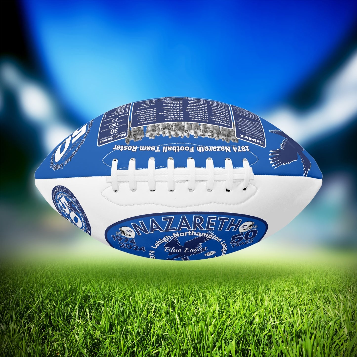 1974 Nazareth Football Champions 50th Commemorative Football