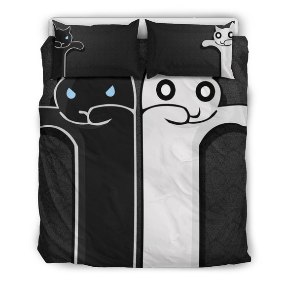 Couple Cats in Love Bedding Set
