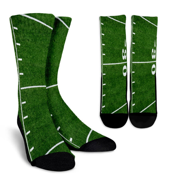 Football Thirty Yard Line Socks