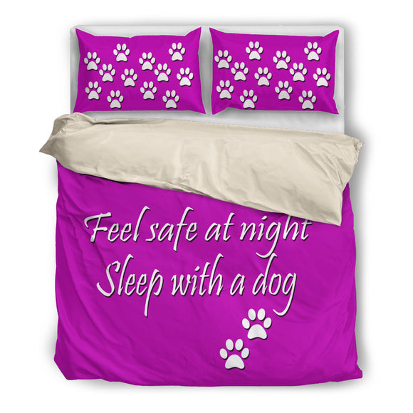 Feel safe at night sleep with a dog bed set