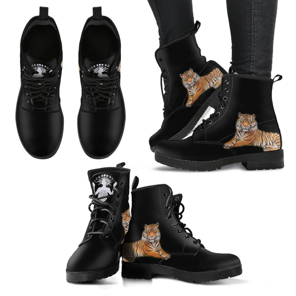The Protector Tiger  - Women's Leather Boots
