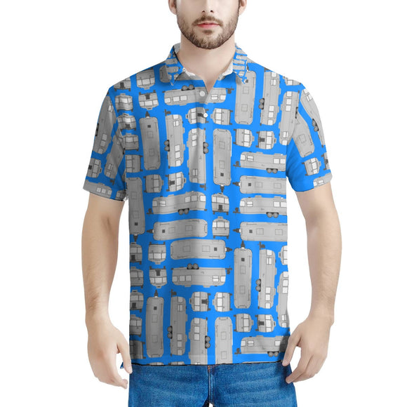 Men's All Over Print Polo Shirt
