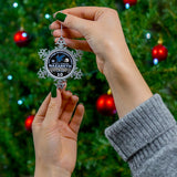 74 Champs #10 Pewter Snowflake Ornament