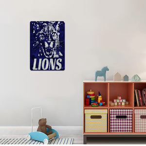 Wea Are Lions Rectangular Tin Wall Painting