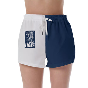 LIONS blue/white All-Over Print Women's Short Pants