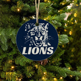 LIONS Round Christmas Ceramic endant