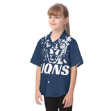 LIONS All-Over Print Kid's Hawaiian Vacation Shirt