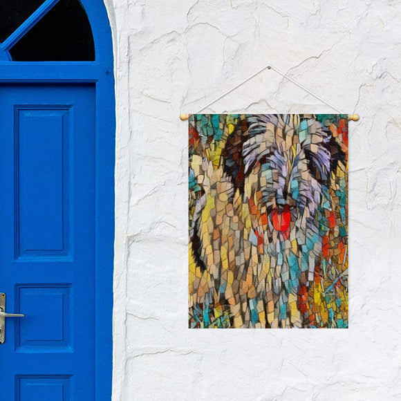 Dog Mosaic All-Over Print Garden Flag