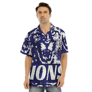 We are Lions All-Over Print Men's Hawaiian/Camp Shirt With Button Closure