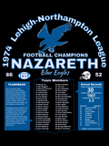 Nazareth 1974 Football Champs V-Neck T-Shirt
