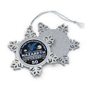 74 Champs #50 Pewter Snowflake Ornament
