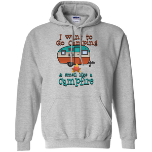 Smell Like A Campfire Pullover Hoodie 8 oz