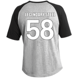 Legendary Men of Steel 58 Adult SS Colorblock Raglan Jersey