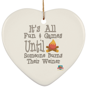 Burn weiner SUBORNH Ceramic Heart Ornament