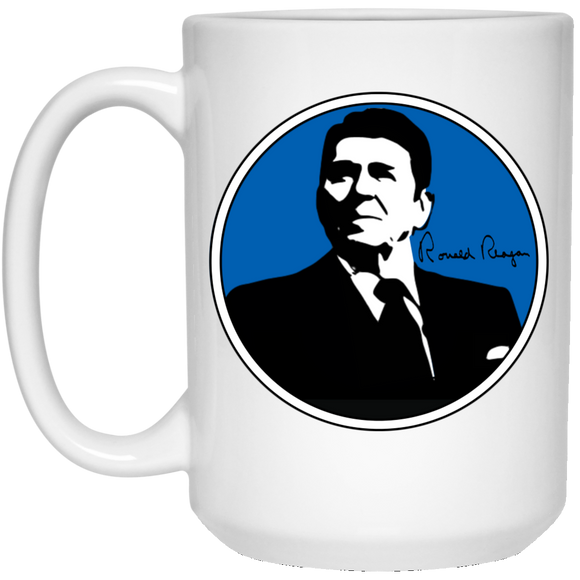 Reagan Blue 21504 15 oz. White Mug
