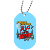 RVs with Beer 2500x3000 UN5588 White Dog Tag