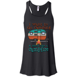 Smell Like A Campfire Bella+Canvas Flowy Racerback Tank