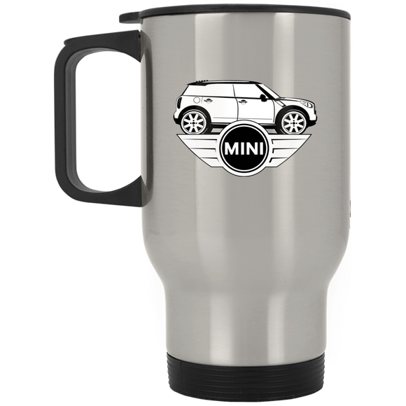 mini sil logo XP8400S Silver Stainless Travel Mug